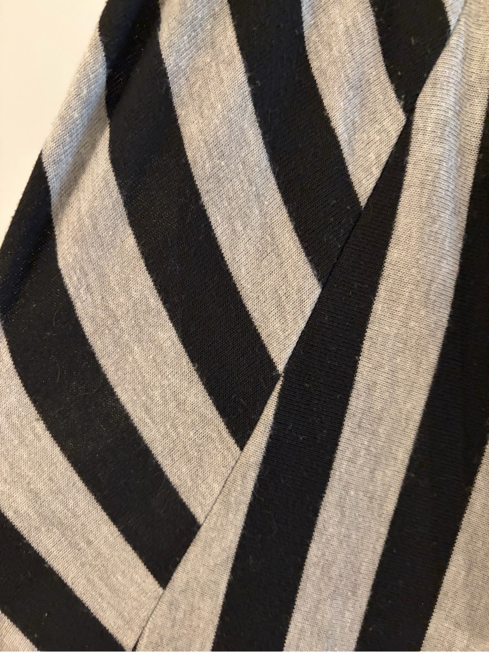 Style & Co. Black and Gray Striped Maxi Skirt - Picture 5 of 7
